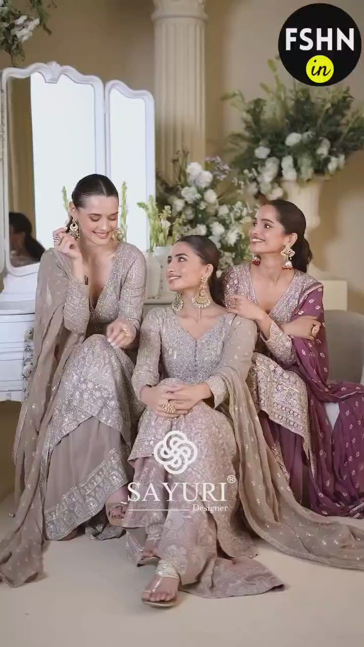 marriage party suit video by sayuri designer catalogue virasat